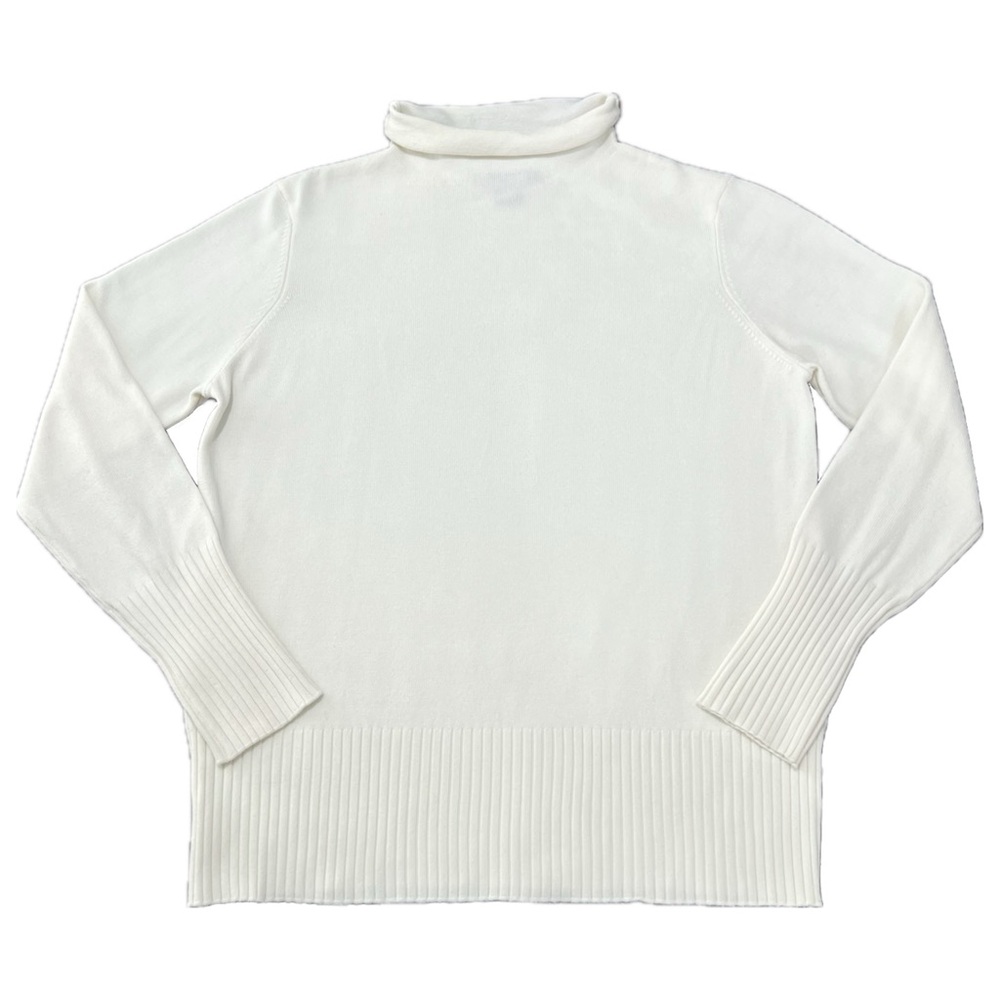 French Connection Sweater Babysoft Roll Neck Jumper Winter White Ivory XL - Picture 15 of 15